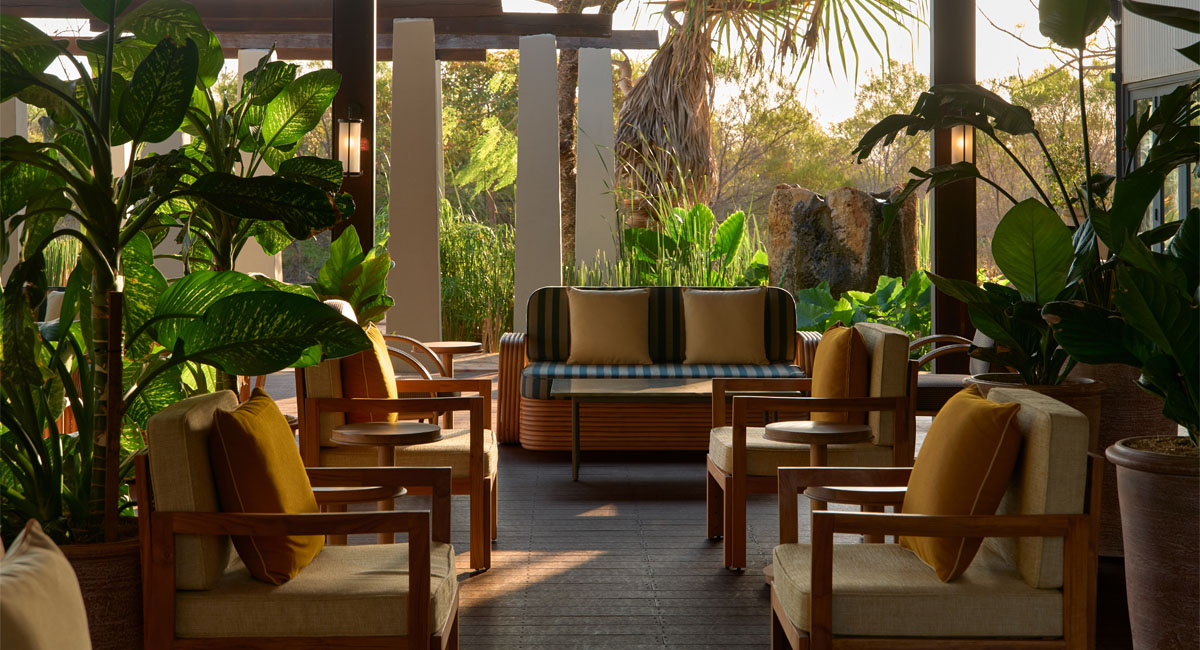 Our arrival logia at Pinctada Hotel.